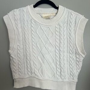 Maeve By Anthropologie Womens Oversized Cream Sweater Best Size XS